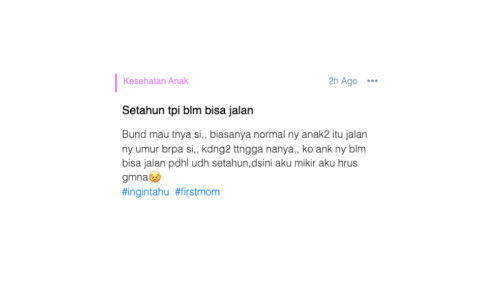 Setahun tpi blm bisa jalan