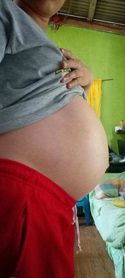 37 weeks pregnant tummy