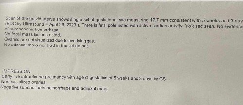Question po sana. If based sa lmp ko dapat 6w1d sya today pero sa ultrasound nasa 5w3d palang.