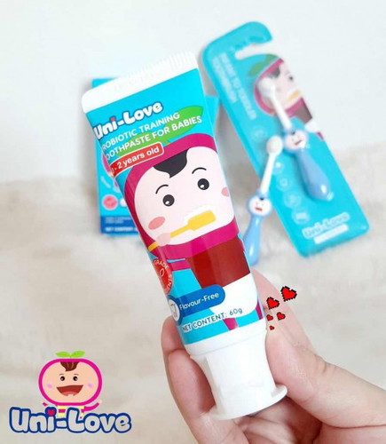 Uni-Love PH Infant Toothbrush and Probiotic Training Toothpaste