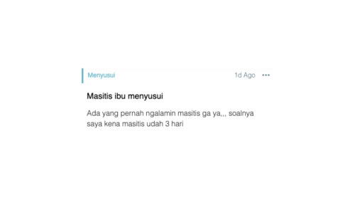 Masitis ibu menyusui