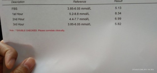 75g ogtt normal lang Po ba result??