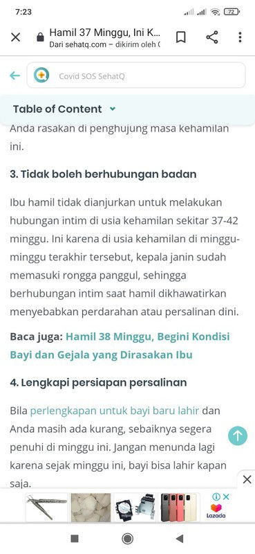 Hb sama suami pas hamil tua