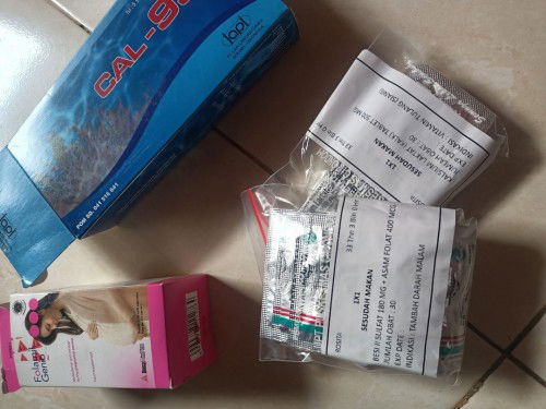 Mao shring Bun,Biasa minum folamil dan cal 95,tp kmren k bidan diksih obat ttd sama kalsium,