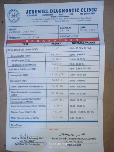 Anyone po na marunong magbasa ng result ng ihi at dugo po ng pinsan ko.