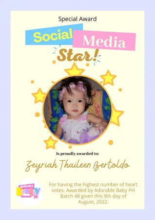 First achievement nang baby namin 👏❤️