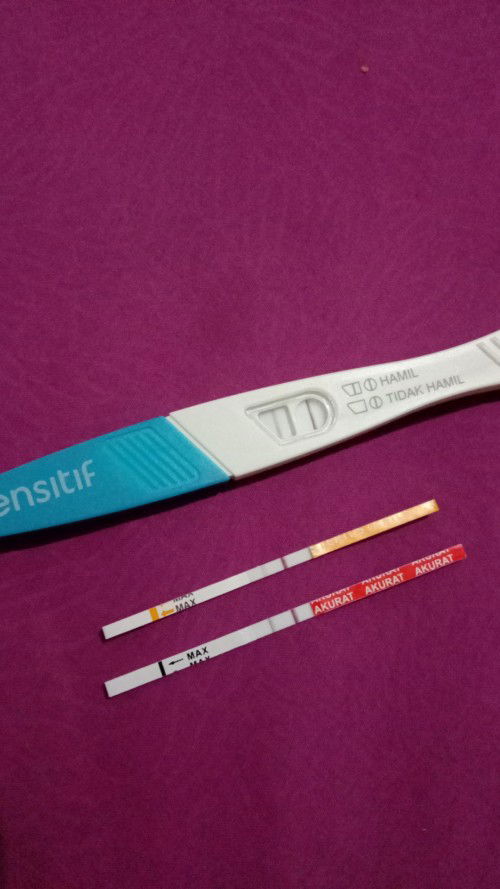 Belum terlambat haid tapi hasil tespek begini, ada yg pernah mengalami kah Bun 🙏☺️