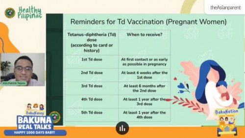 TETANUS-DIPHTHERIA VACCINATION PARA SA MGA BUNTIS