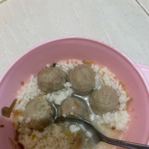 Bakso dan nasi lemet utk usia 6 bulanan