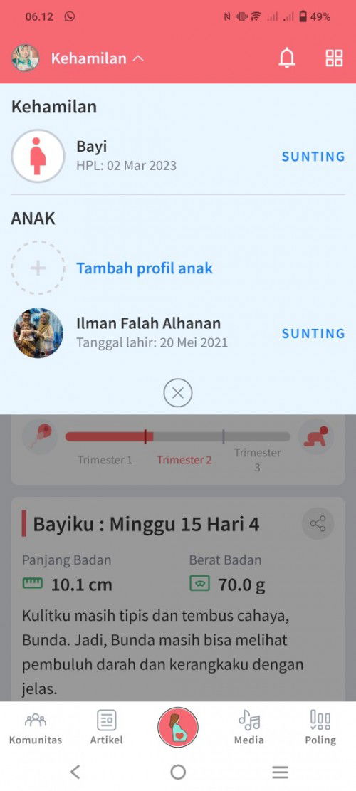 Anak pertama masih kecil sudah hamil lagi