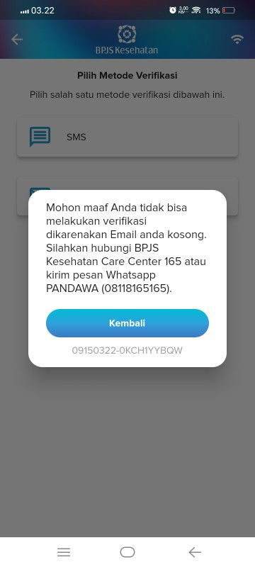 Kenapa ya bpjs tidak bisa di verifikasi?
Mohon bantuannya