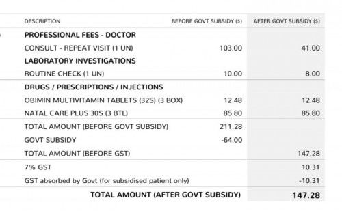 My 15weeks + 5days appointment at KKH