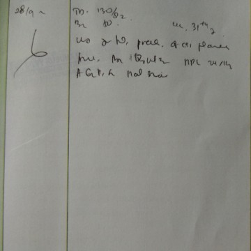 Assalamualaikum Bunda mau tanya tulisan dokter USG ini bacanya gimana ya...tolong bantu jawab..