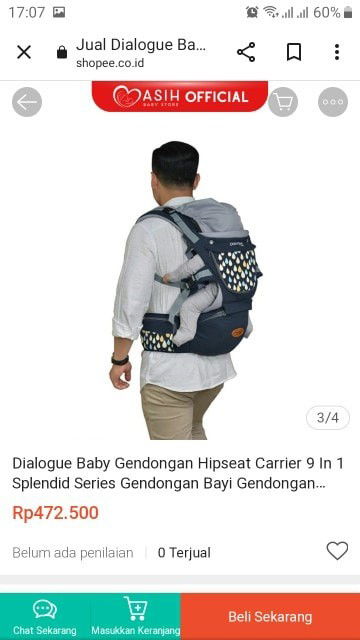 Preloved gendongan Bayi dialogue