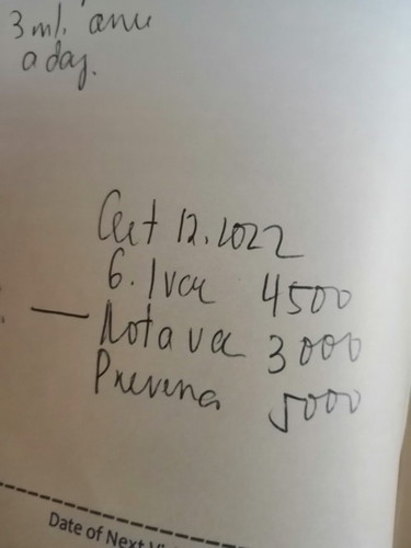 Vaccine for baby