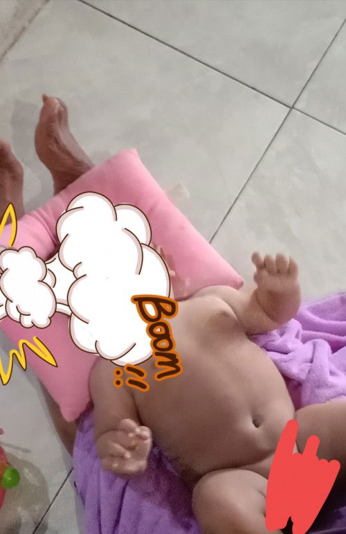 perut buncit bayi hampir 4 bulan