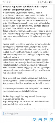 Berbagi pengalaman keputihan