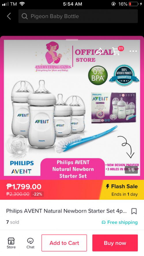 Avent Bottle and Pacifier