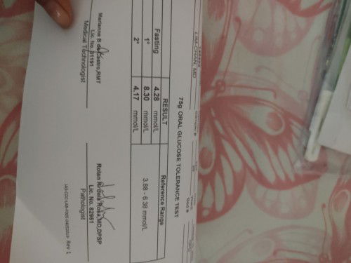 Ogtt normal ba mga mii di kasi ako mapakali  october 25 pa mababasa ng doctor ko e salamt sa sagot