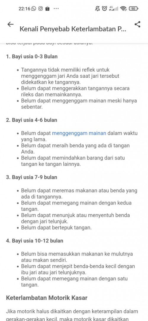 Bahayakah bayi keterlambatan motorik?