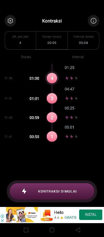 Kontraksi asli/palsu