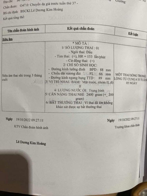 Em đi siêu âm lại bsi bảo nhỏ, em xem app là đạt chuẩn cân nặng rồi ạ.