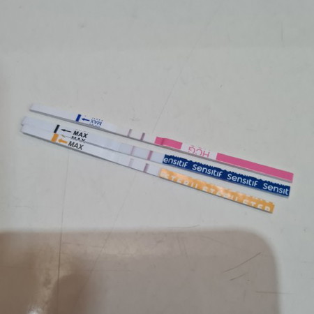 Hpht 24 September, test pack garis 2 agak samar. Tp gak mual sama sekali, sdh pasti positif kah?