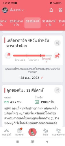 หมอนัดตรวจเลือดไตรมาสสุดท้าย
