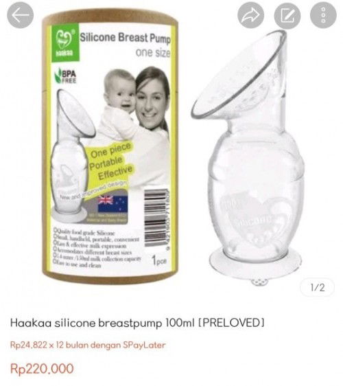 Preloved Haakaa Breastpump