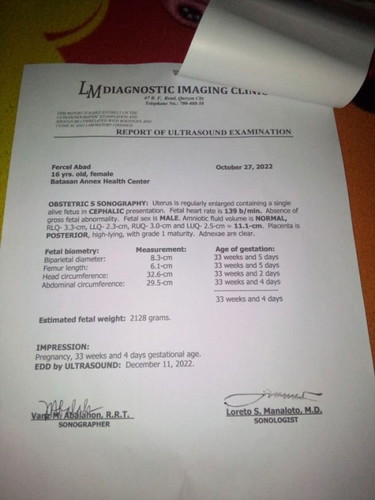 Normal lang naman poba ung fetal weight ni baby?normal lang den poba lahat ng results?thank you po.