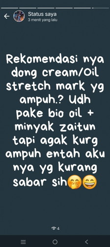 REKOMENDASI CREAM/OIL STRETCH MARK YG AMPUH DONG.?