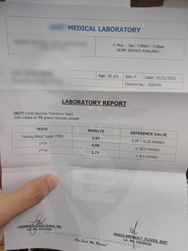 Result of OGTT