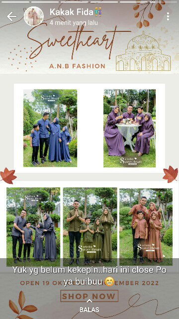 Bismillah
Open PO sarimbit famset Raya 2023
Tentukan Sarimbit kesukaan anda 
Banyak pilihan dari 50+