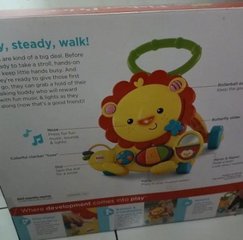 Jual FISHER PRICE MUSICAL BABY LION WALKER