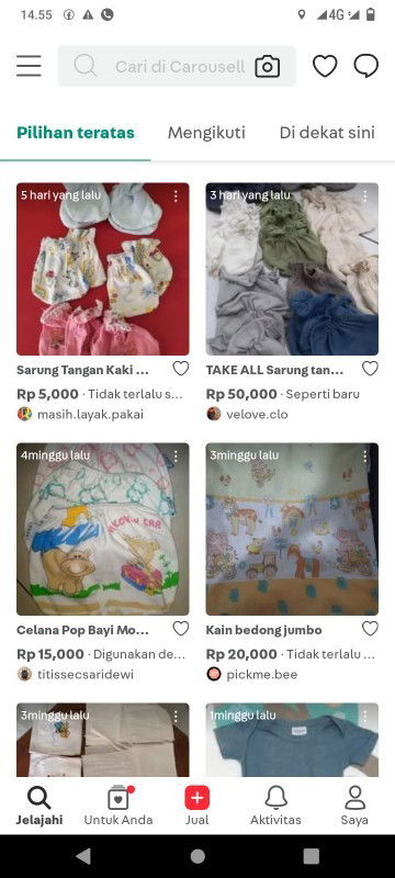 Perlengkapan bayi Newborn seken