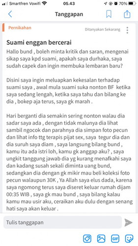 Suami enggan bercerai