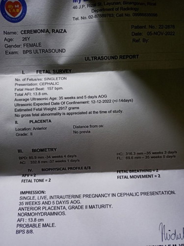 Ano PO ibig Sabihin Ng BPS ultrasound ko pbasa nman PO sa marunong thank u agad