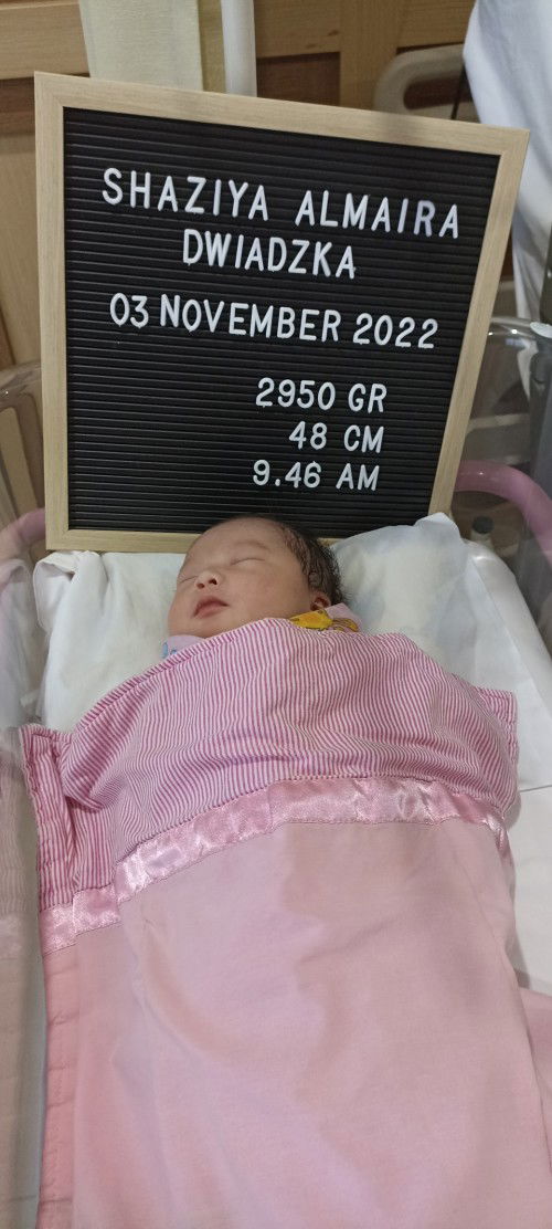 alhamdulillah launching baby girl🤎🤎