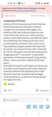 posting ulang bun, numpang ngeluarin unek