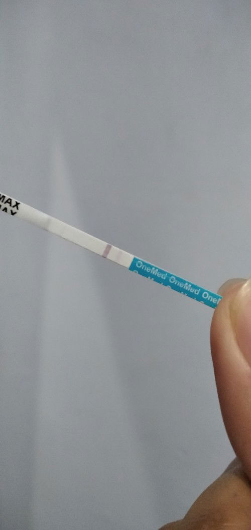 Hasil tespack samar terbalik