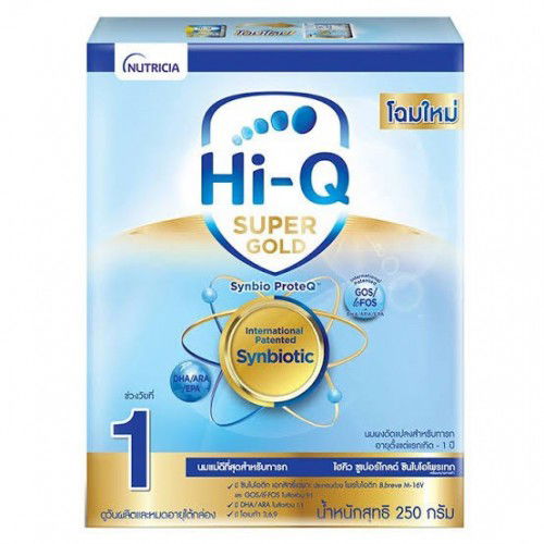 ส่งต่อนม hi-q super gold สูตร1 กล่องฟ้าทอง