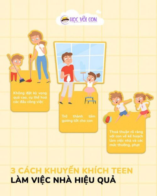 🌟3 CÁCH KHUYẾN KHÍCH CON TUỔI TEEN LÀM VIỆC NHÀ HIỆU QUẢ👨‍👩‍👧‍👦