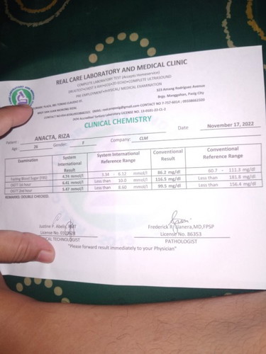 Ogtt result