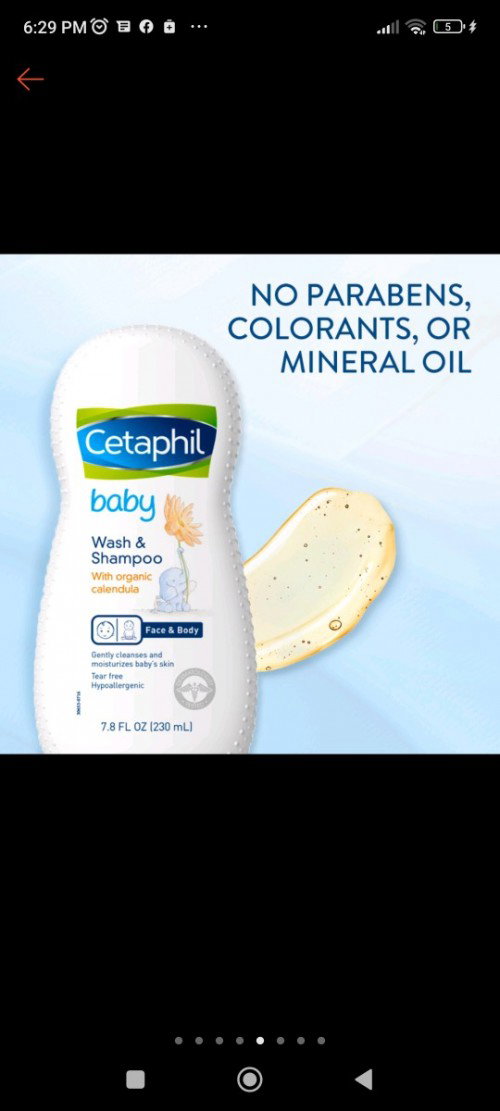 Cetaphil wash and shampoo