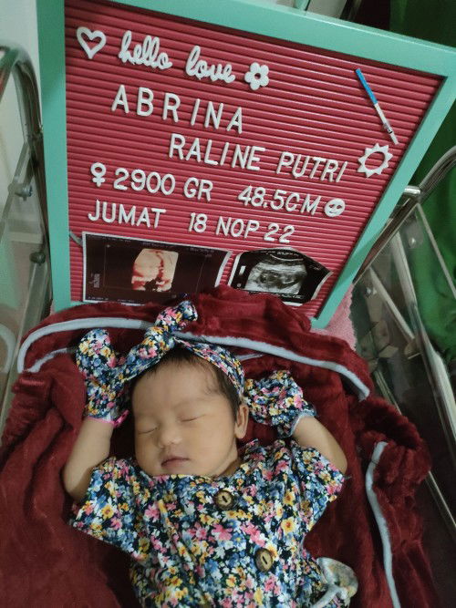 Alhamdulillah hpl 16 des lahir 18 nop 22