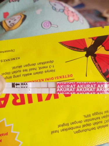 Apakah ini positif soal nya garisnya masih samar samar