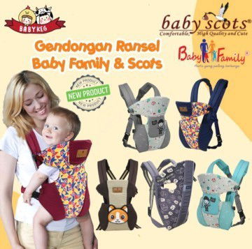 Dijual Gendongan Baby Scots Baby carrier Hipseat