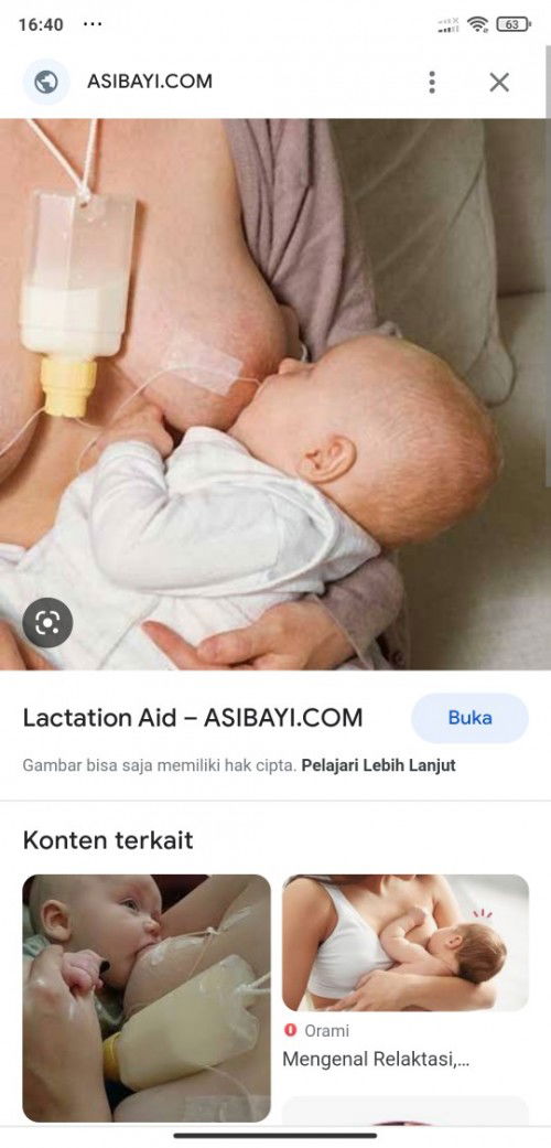 Bayi dibantu selang NGT.