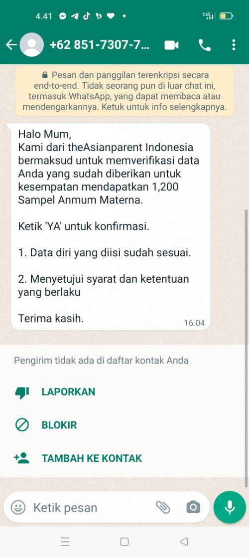 Penipu mengatas namakan the asian parent