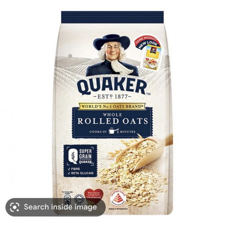 Rolled oat brand quaker oat